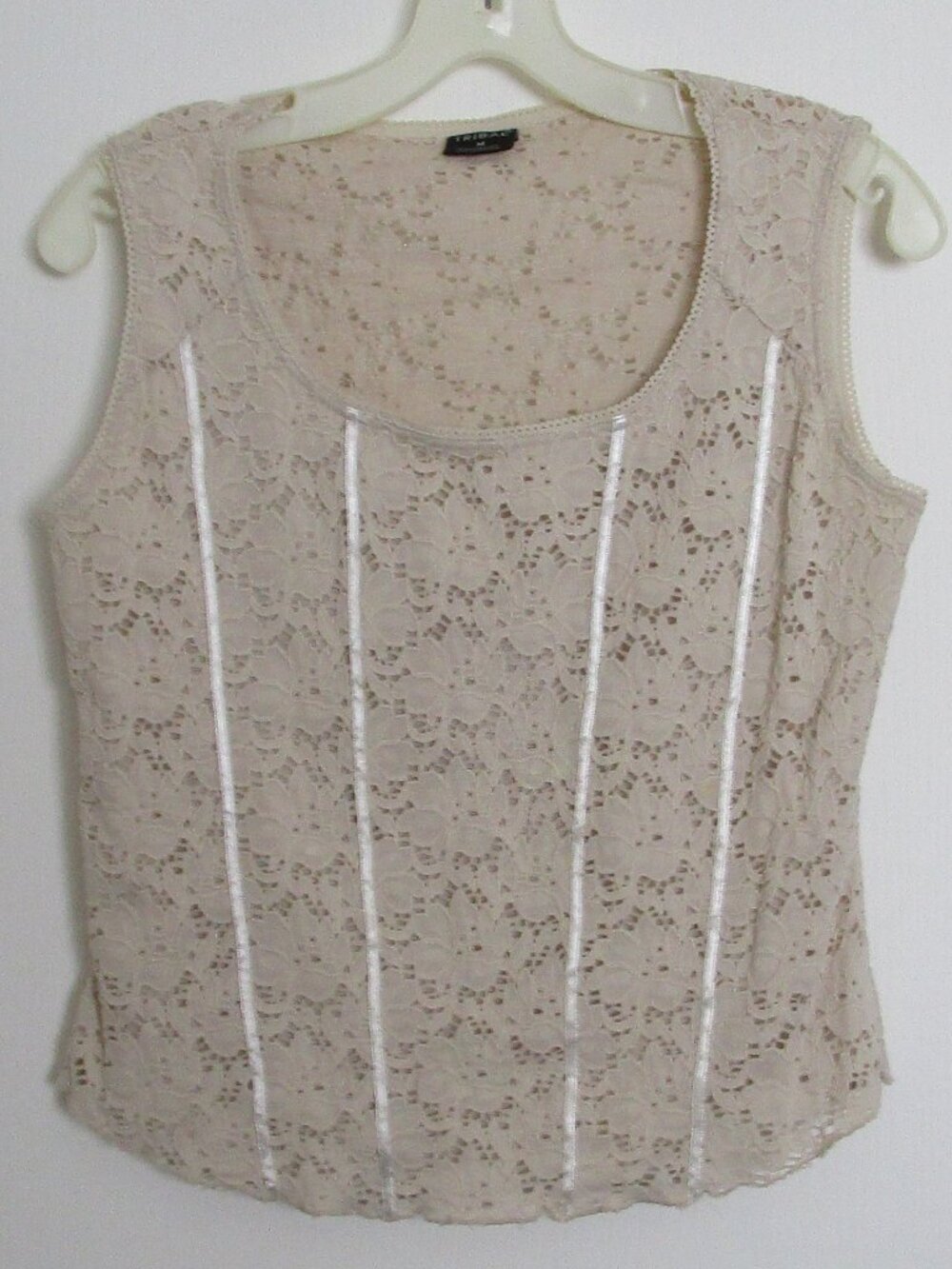 stretch lace tank top